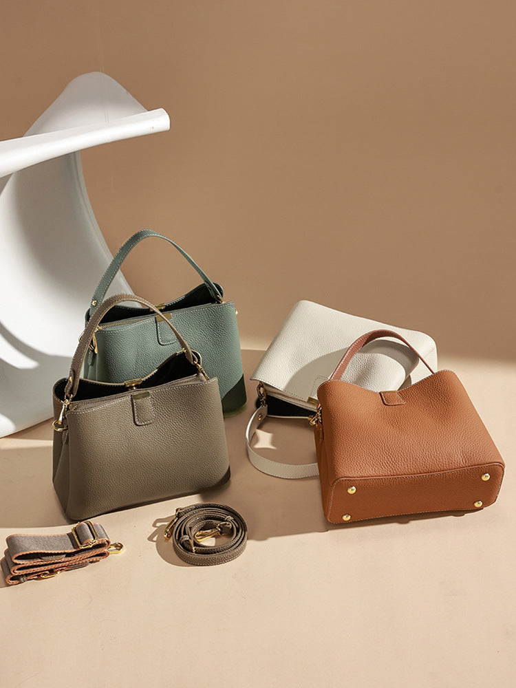 李記 | 原創手工真皮 | 低調簡約軟糯い水桶包ML88號