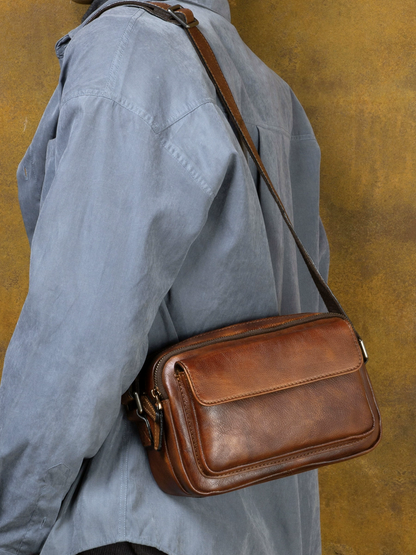 李記 | 原創手工真皮 | 円弧の形が滑ら小方包MT278號