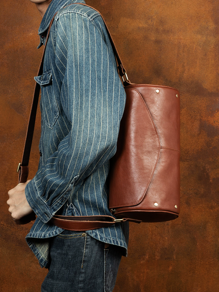 李記 | 原創手工真皮 | 植鞣牛皮い休閒の圓筒包MT293號