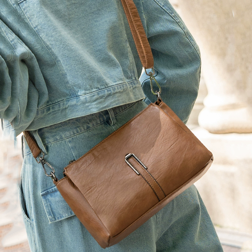 李記 | 原創手工真皮 | 耐摩耗防擦う斜唄包N1199號