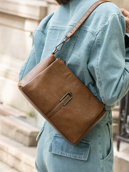 李記 | 原創手工真皮 | 耐摩耗防擦う斜唄包N1199號