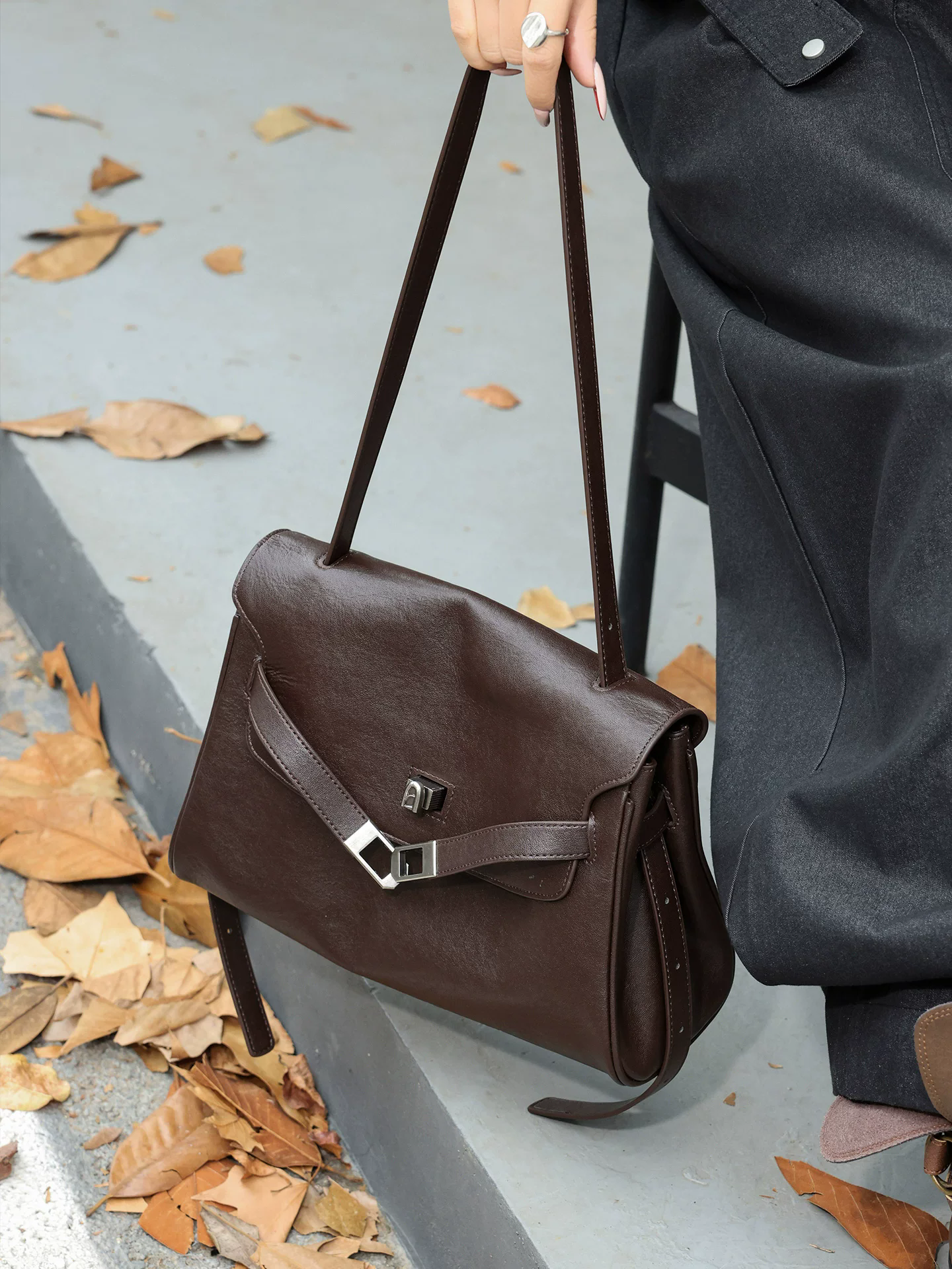 李記 | 原創手工真皮 | 復古大氣の凱莉包n1698號