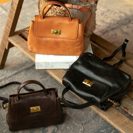 Li Ji | Original handmade leather | Handmade leather goods, simple temperament, handbag No. NT8125 