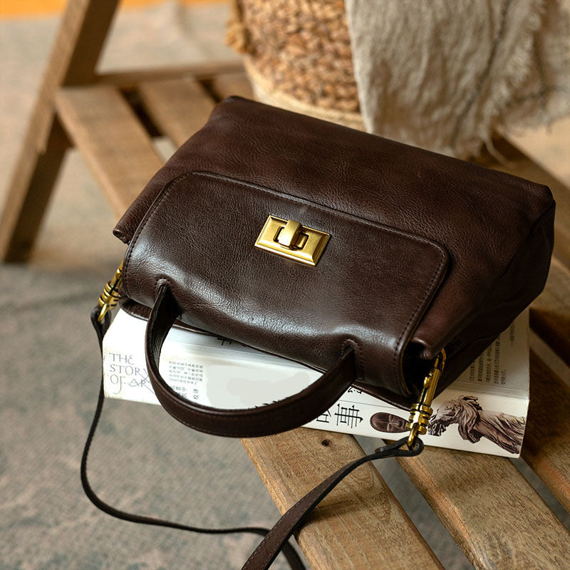 Li Ji | Original handmade leather | Handmade leather goods, simple temperament, handbag No. NT8125 