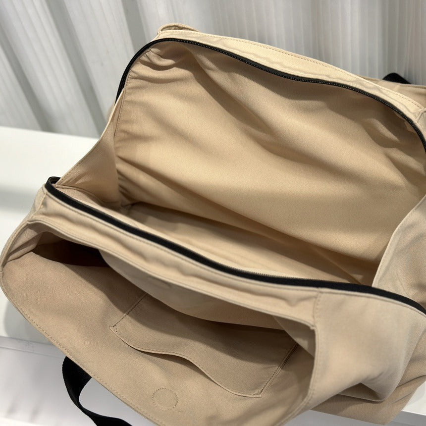 李記 | 原創手工真皮 | 多隔層`~簡約大氣雙面牛津布手提包B343號