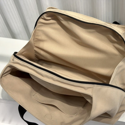 李記 | 原創手工真皮 | 多隔層`~簡約大氣雙面牛津布手提包B343號