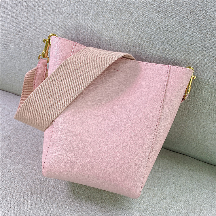 李記 | 原創手工真皮 | 簡約風格で寬肩帶い托特包6088號