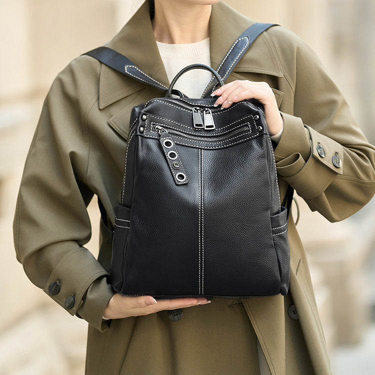 李記 | 原創手工真皮 | 高級感の差旅後背包H214號