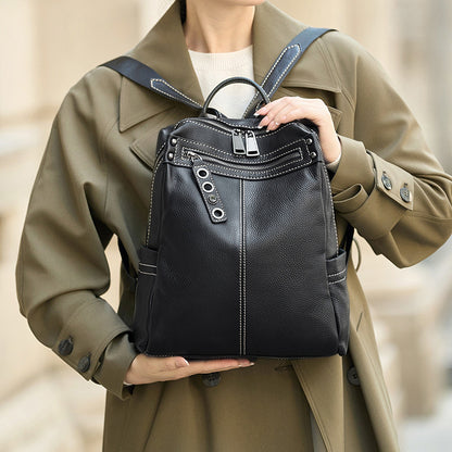 李記 | 原創手工真皮 | 高級感の差旅後背包H214號