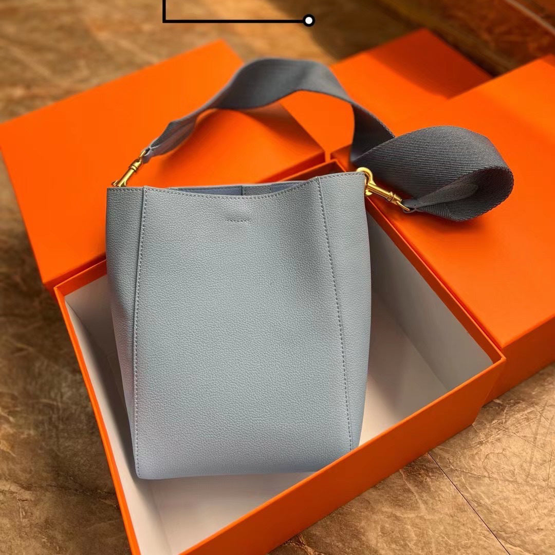 李記 | 原創手工真皮 | 簡約風格で寬肩帶い托特包6088號