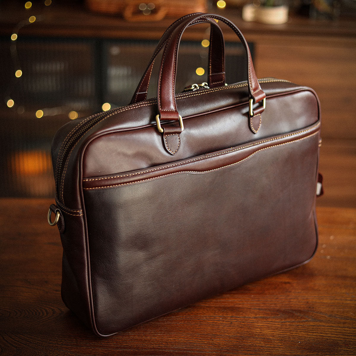 李記 | 原創手工真皮 | 都市【高智精英風】手提公事包A431號