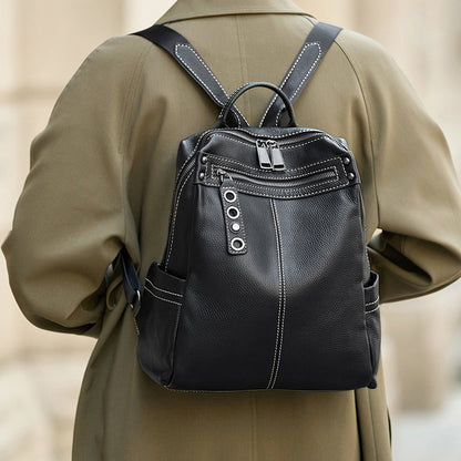 李記 | 原創手工真皮 | 高級感の差旅後背包H214號