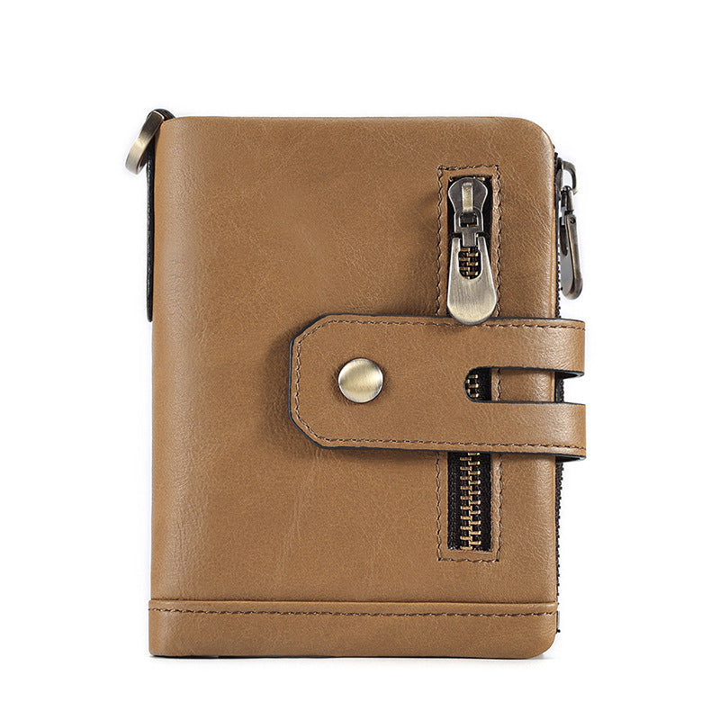 Li Ji | Original leather handmade | Cowhide wallet short multi-card slot wallet No. 2130