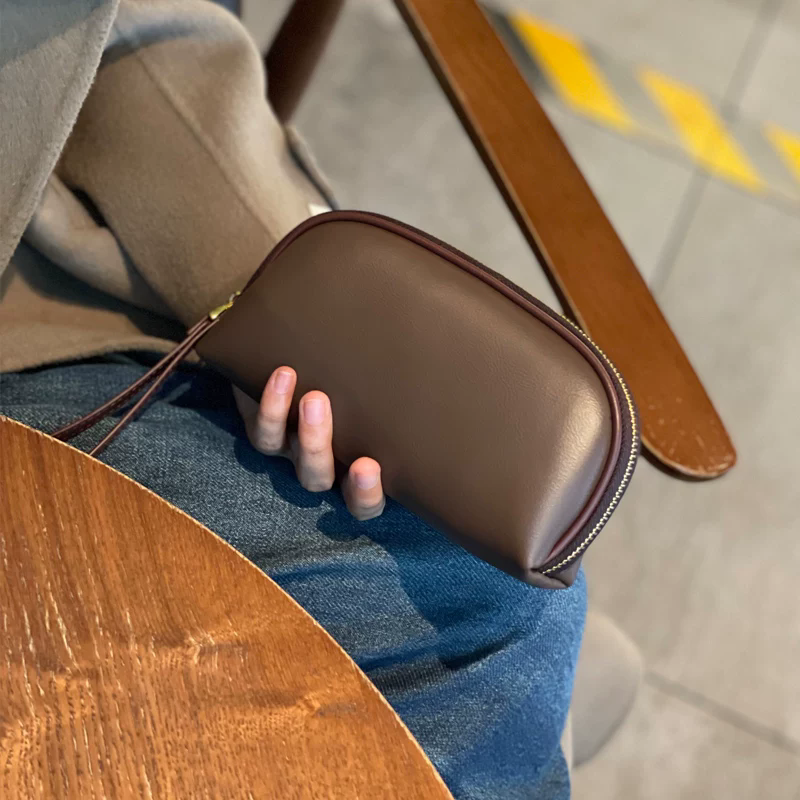 李記 | 原創手工真皮 | 可放手機大鈔の手拿包2325s號