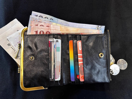 李記 | 原創手工真皮 | 小巧收納~口金夾口錢包ms2025號