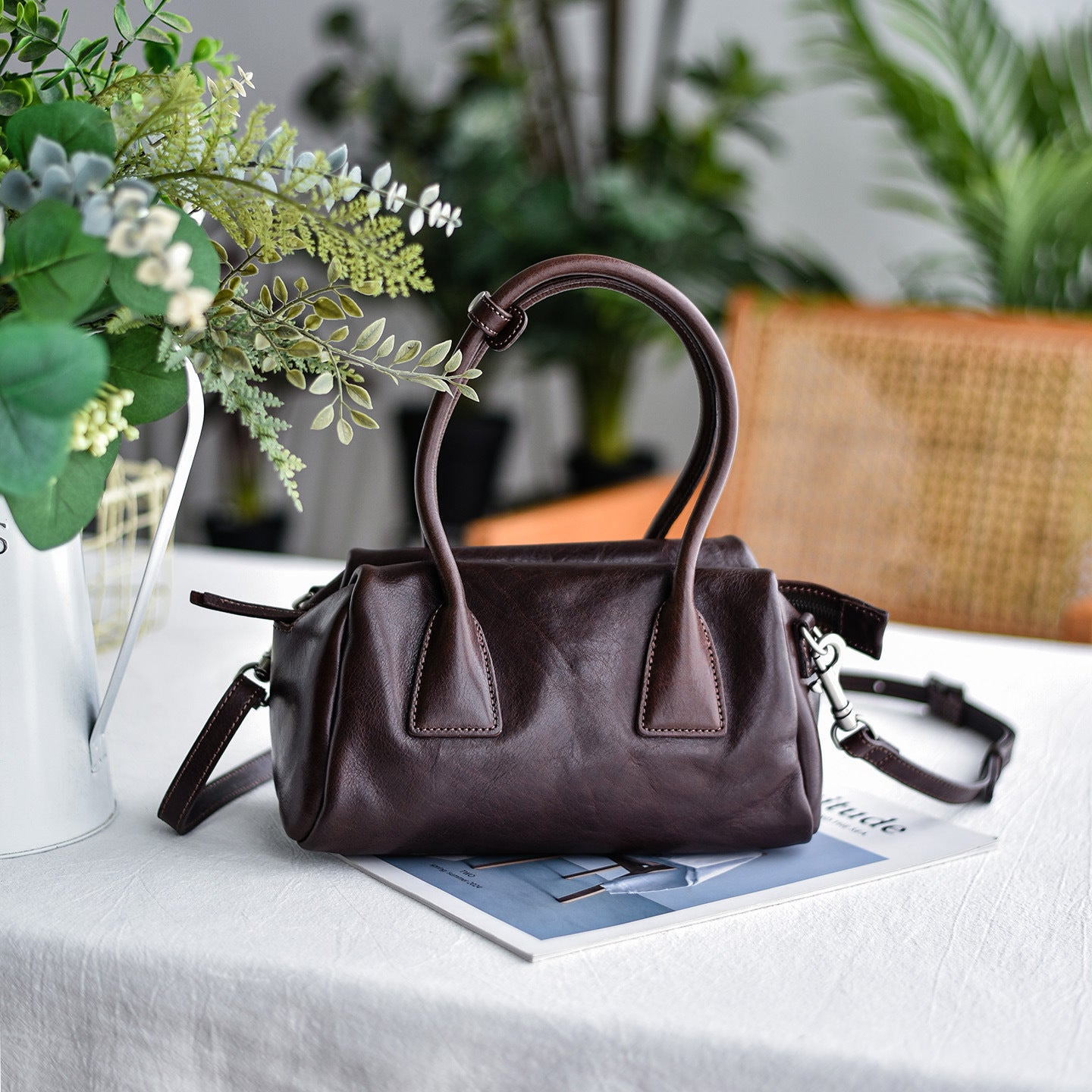 李記 | 原創手工真皮 | 百搭不挑人の通勤包A069號