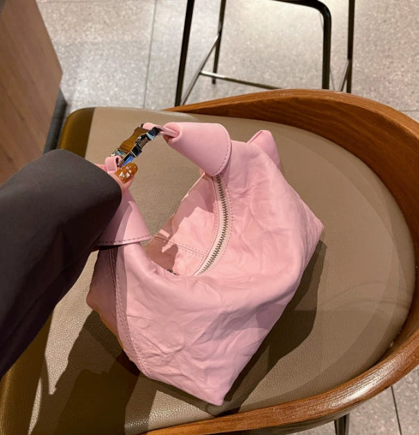 李記 | 原創手工真皮 | 純色簡約で頭層牛皮か餃子小包2632號