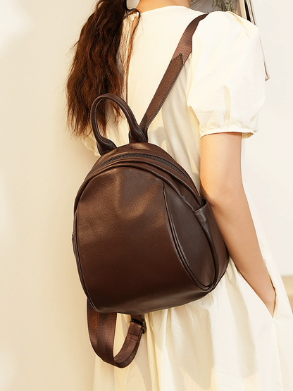 李記 | 原創手工真皮 | 韓版が簡約後背包22005號