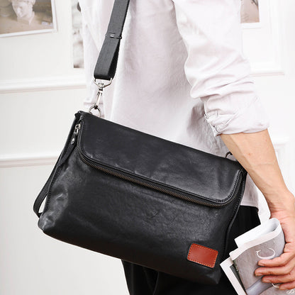 李記 | 原創手工真皮 | 隨性い軟牛皮の休閒垮包LS8168號