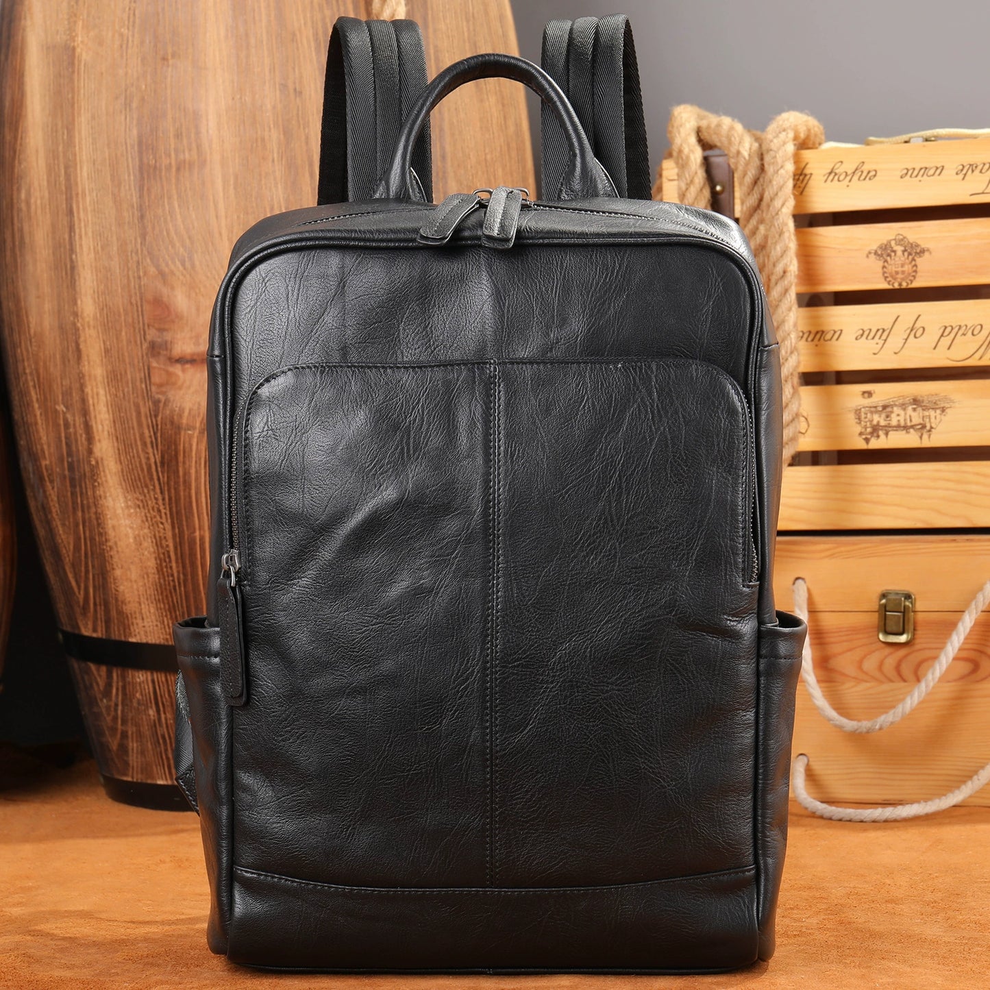 李記 | 原創手工真皮 | 都市簡約い大容量筆電包1273號