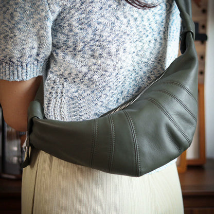 李記 | 原創手工真皮 | 輕薄隨身い隨行小背包A8545號