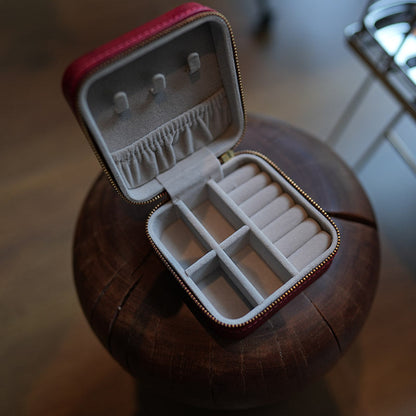 李記 | 原創手工真皮 | 旅行ス収納バ便捷携帯の首飾盒MD990號