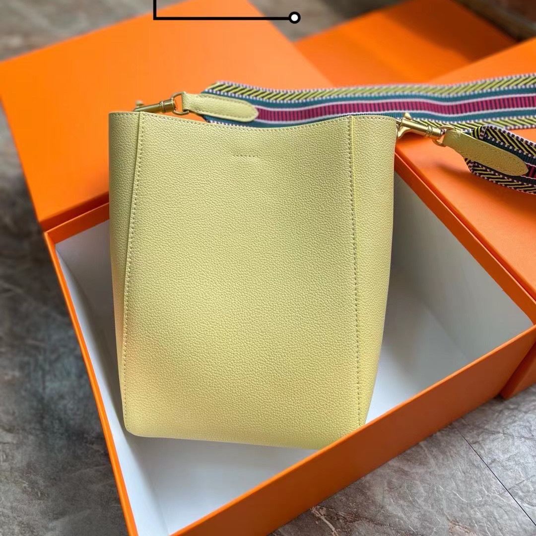 李記 | 原創手工真皮 | 簡約風格で寬肩帶い托特包6088號