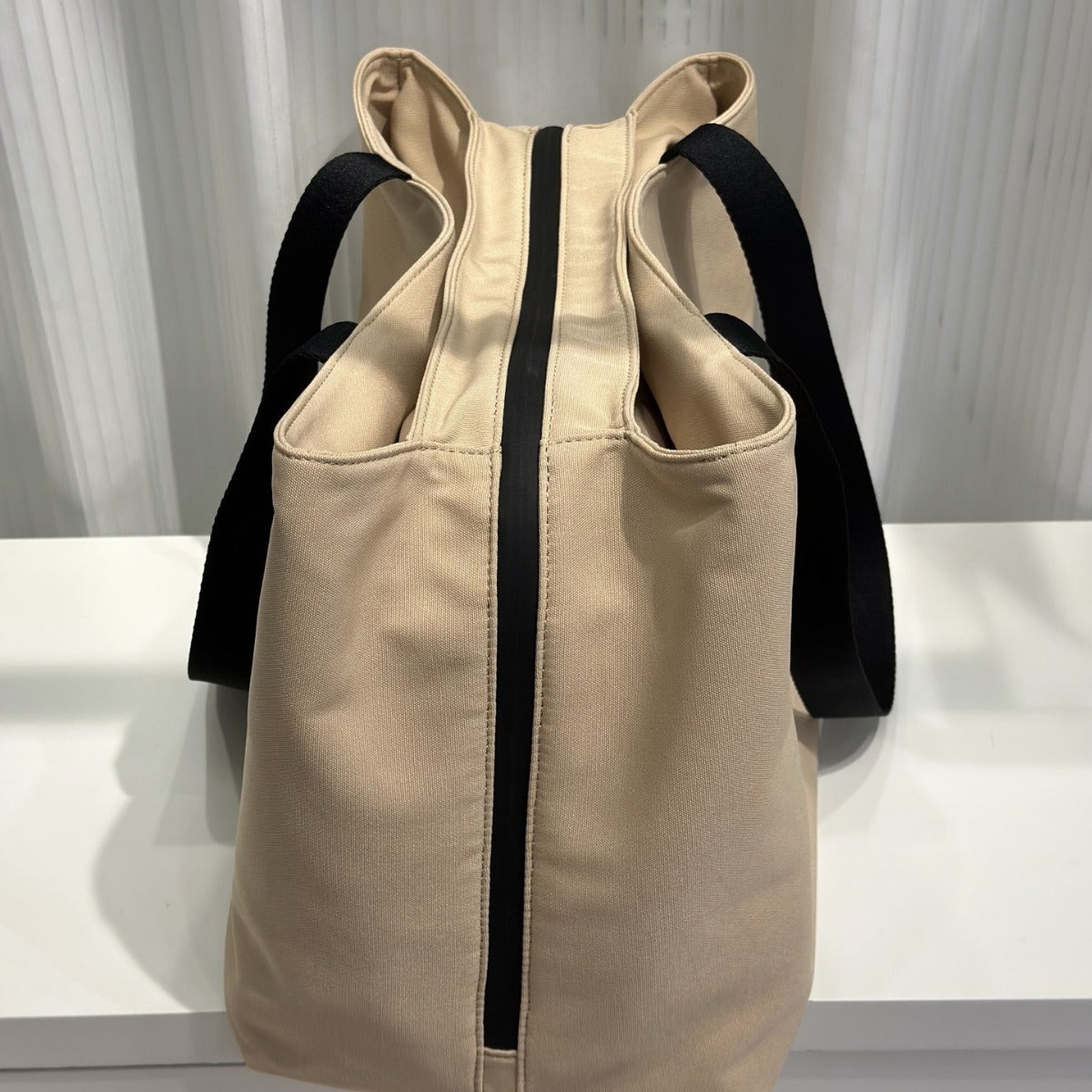 李記 | 原創手工真皮 | 多隔層`~簡約大氣雙面牛津布手提包B343號