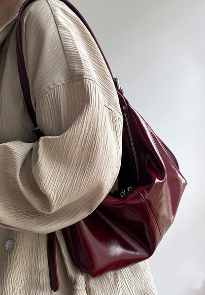 李記 | 原創手工真皮 | 簡約經典で柔軟餃子包F9839號