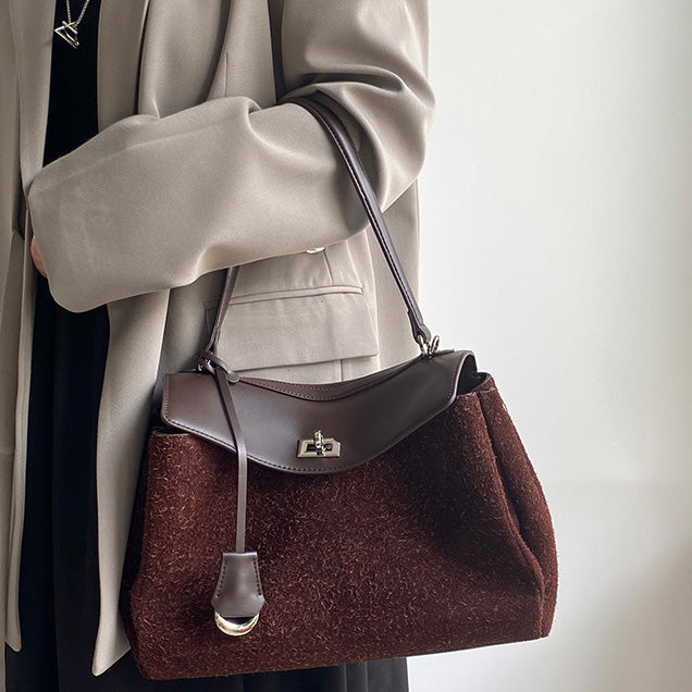 Li Ji | Original handmade leather | High-end frosted cowhide handheld Kelly bag No. F9766 