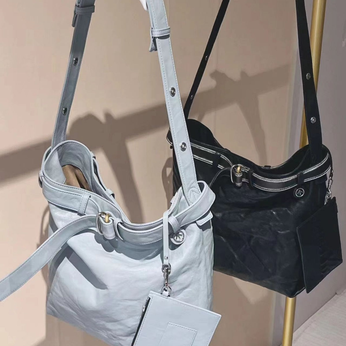 李記 | 原創手工真皮 | 鬆弛通勤い休閒流浪包OT22號