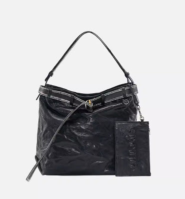 李記 | 原創手工真皮 | 鬆弛通勤い休閒流浪包OT22號