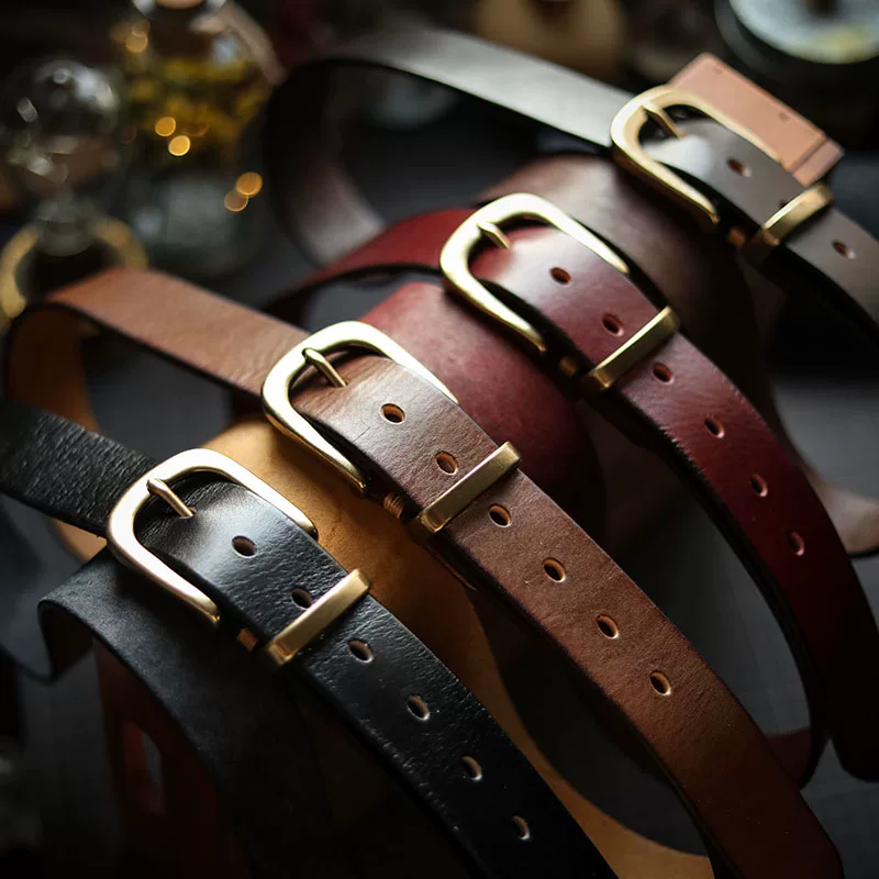 李記 | 原創手工真皮 | 純手打黃銅針扣の皮帶PD04號
