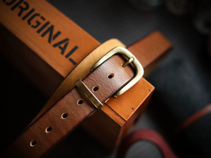 李記 | 原創手工真皮 | 純手打黃銅針扣の皮帶PD04號