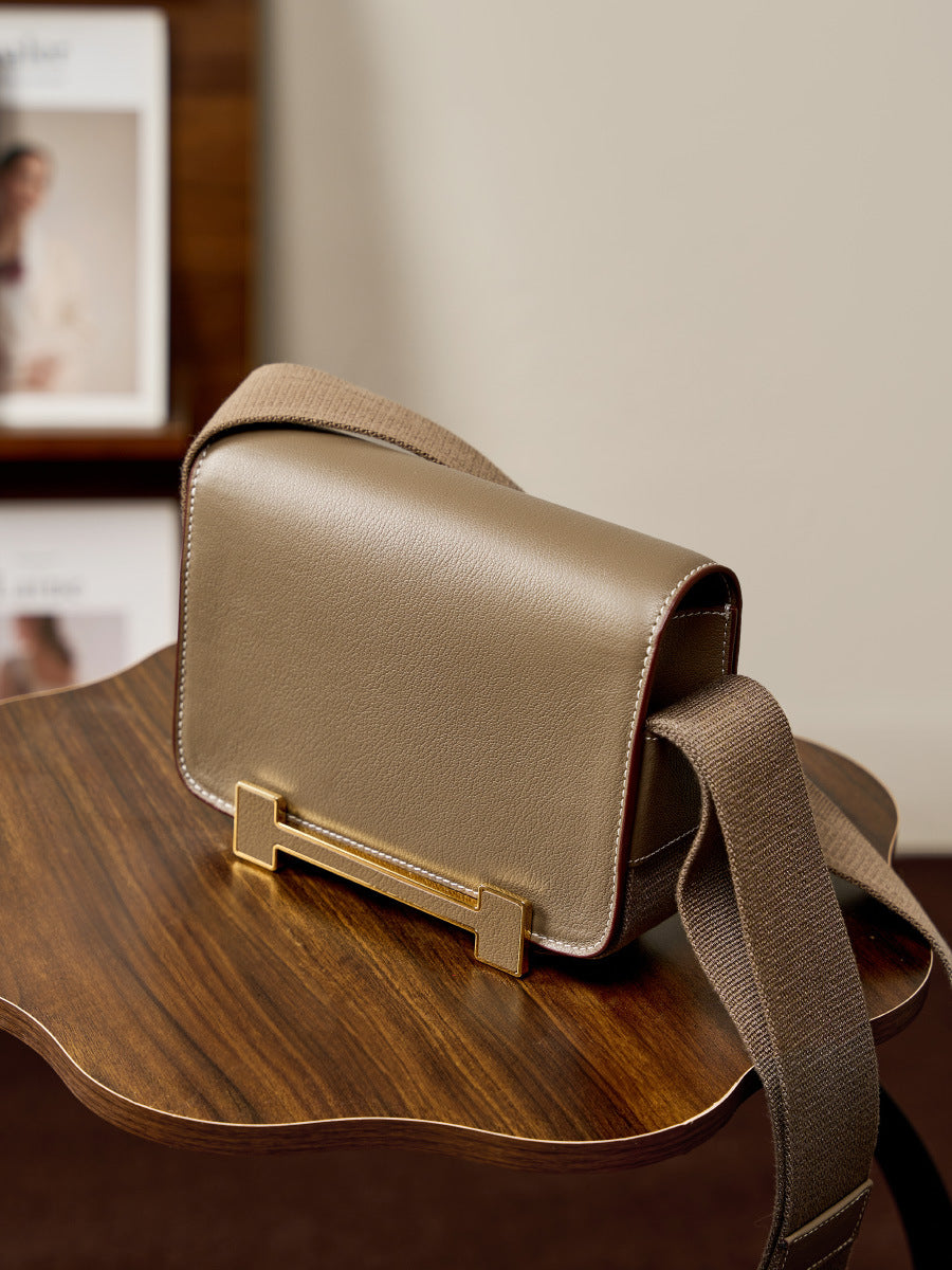 Li Ji | Original handmade genuine leather | Elegant small square bag QL2775 