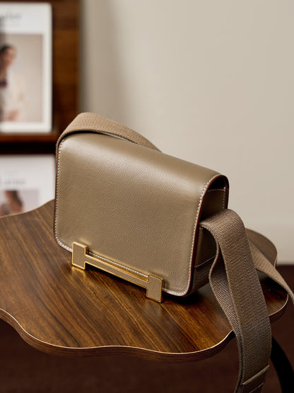 Li Ji | Original handmade genuine leather | Elegant small square bag QL2775 