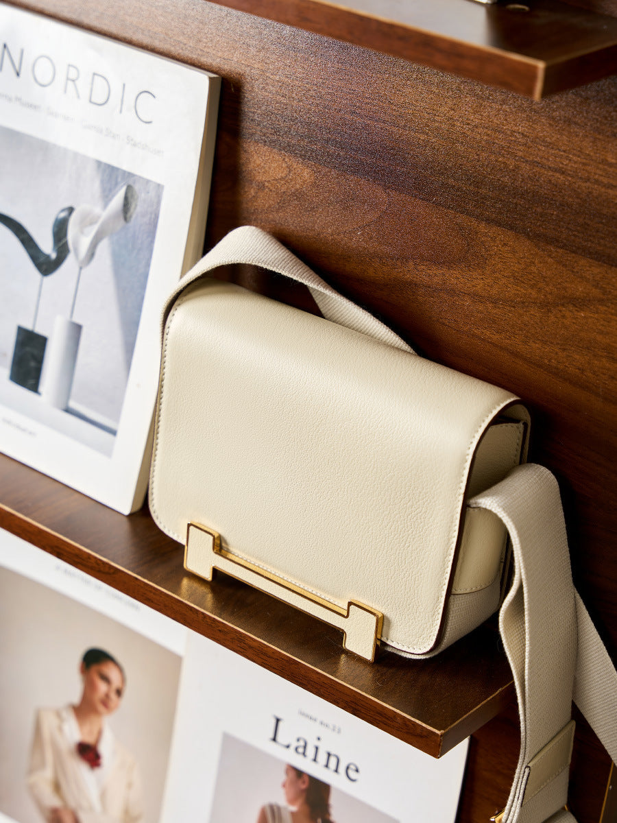 Li Ji | Original handmade genuine leather | Elegant small square bag QL2775 