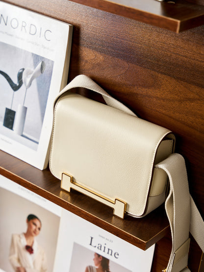 Li Ji | Original handmade genuine leather | Elegant small square bag QL2775 