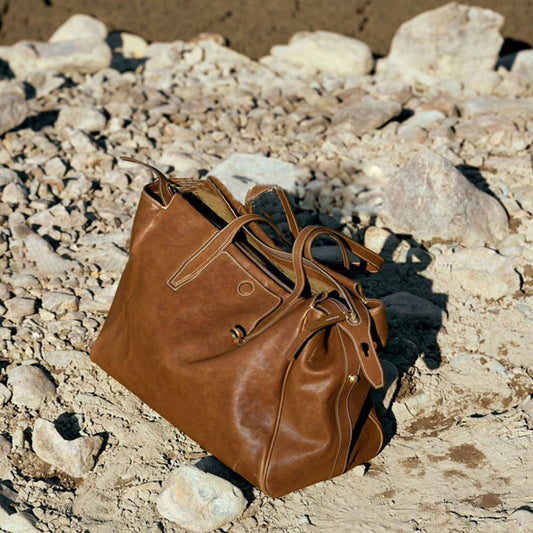 李記 | 原創手工真皮 | 手作業で植鞣皮が旅行公文包s208號