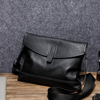 李記 | 原創手工真皮 | 横型の商務休閒斜唄包SE9311號