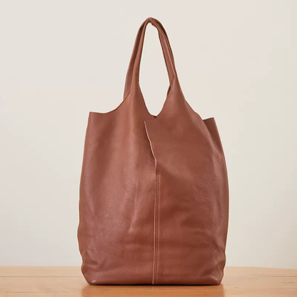 Li Ji | Original handmade genuine leather | Japanese simple and easy-to-match personalized tote bag No. 303 