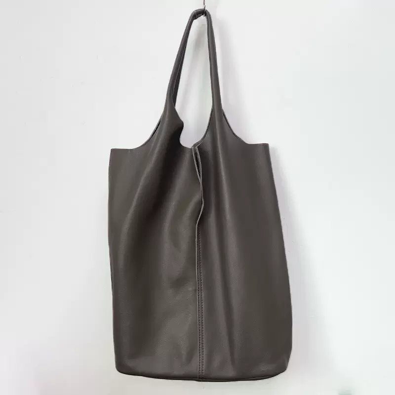 Li Ji | Original handmade genuine leather | Japanese simple and easy-to-match personalized tote bag No. 303 
