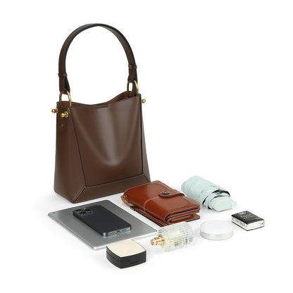 李記 | 原創手工真皮 | 快適で繊細で柔ら水桶包V90847號