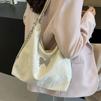 李記 | 原創手工真皮 | 高級感~鏈條設計腋下包v91492號