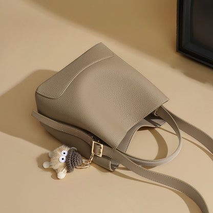 李記 | 原創手工真皮 | 簡潔立體い純色元素の手提包v91740號