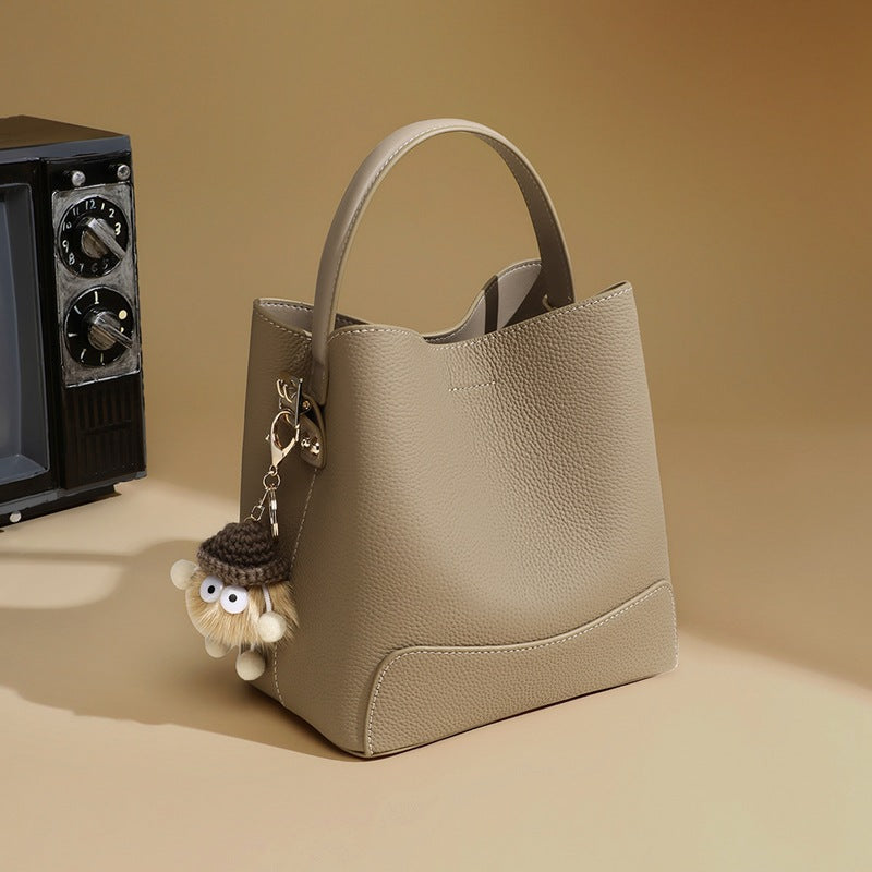 李記 | 原創手工真皮 | 簡潔立體い純色元素の手提包v91740號