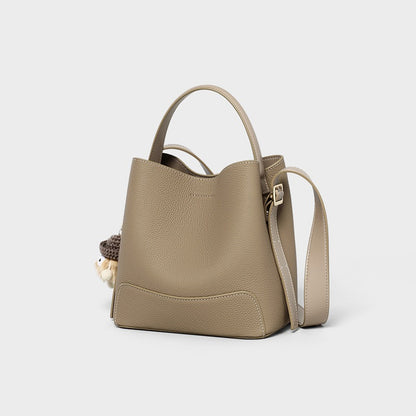 李記 | 原創手工真皮 | 簡潔立體い純色元素の手提包v91740號