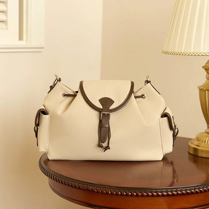 李記 | 原創手工真皮 | 氣質通勤の帆布包w06165號