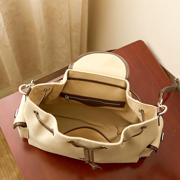 李記 | 原創手工真皮 | 氣質通勤の帆布包w06165號