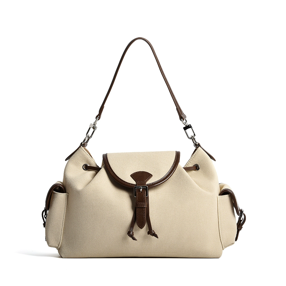 李記 | 原創手工真皮 | 氣質通勤の帆布包w06165號